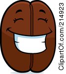 Royalty Free Rf Clipart Illustration Of A Happy Coffee Bean Character
