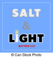 Salt And Light Sign With Salt And Candle Design