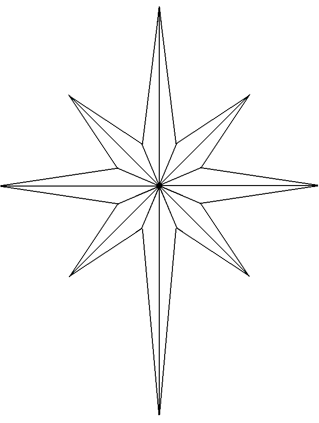 With A Four Pointed Bethlehem Star Representing The Sign In The Night