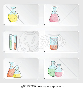 Banners With Laboratory Test Tubes