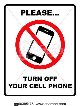 Clip Art   Turn Off Cell Phone Sign  Stock Illustration Gg60395175