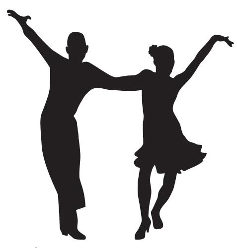 Dancing Tango Silhoutettes Vector1