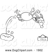 Dog Clipart Illustrations Coloring Page Of A Spotted Dog With