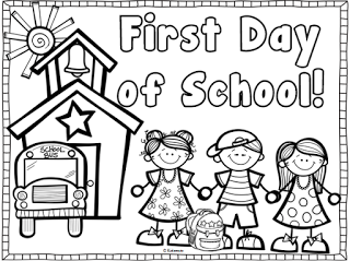 First Day Of School Coloring Page Thumb 1 First Day Of School Coloring