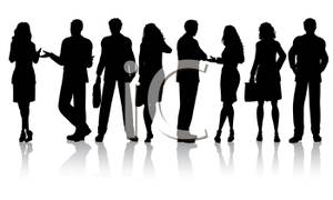 Group Of Business People   Royalty Free Clipart Picture