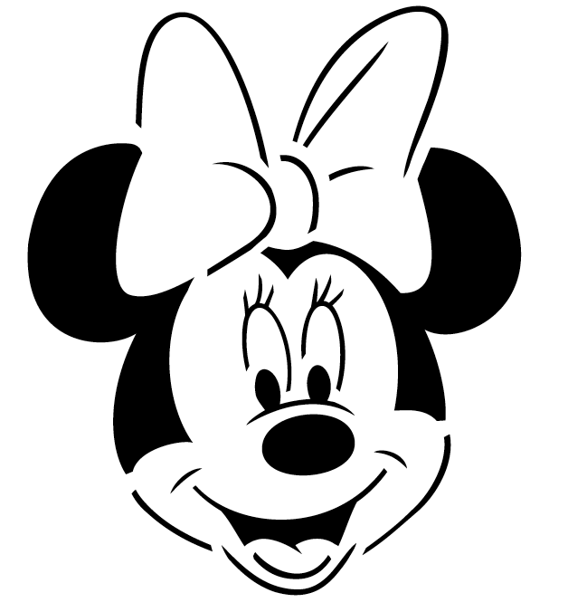 Minnie Mouse Face Outline   Clipart Best   Cliparts Co