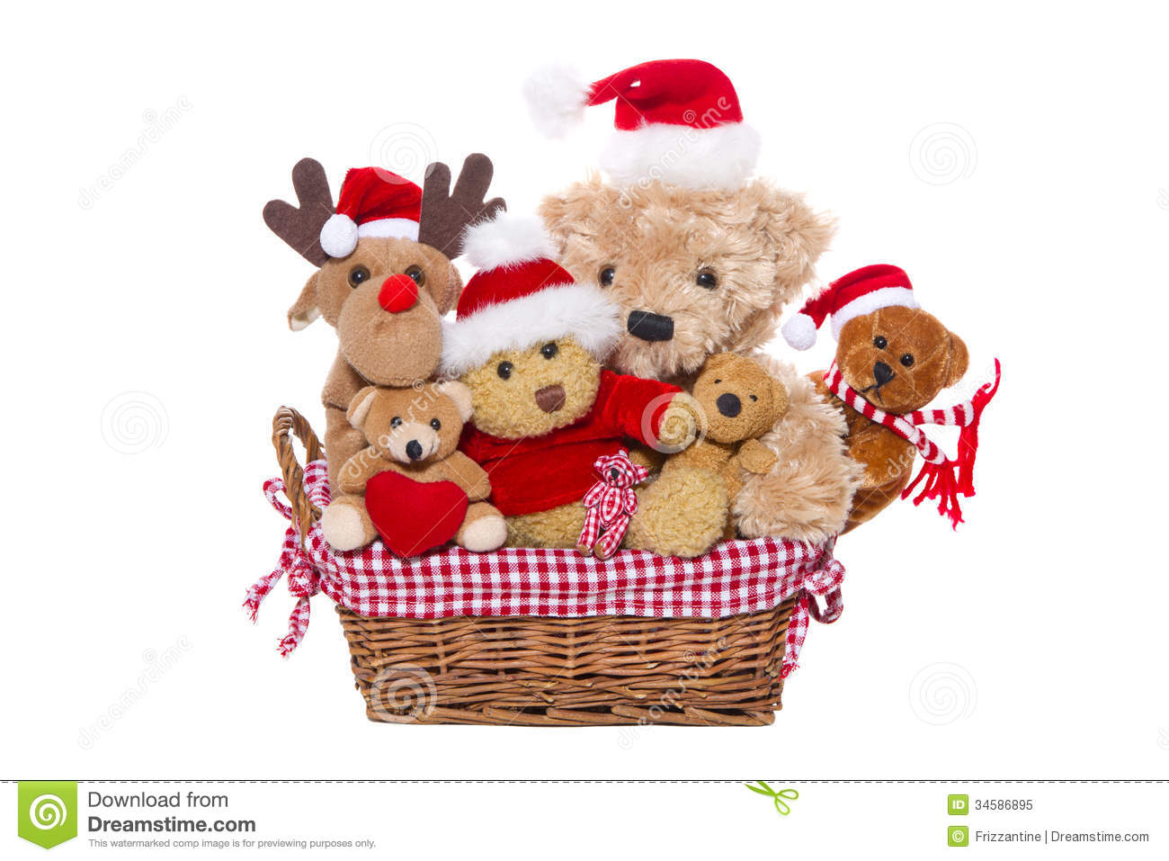 Pile Of Stuffed Animals Clipart Group Of Teddy Bears Isolated