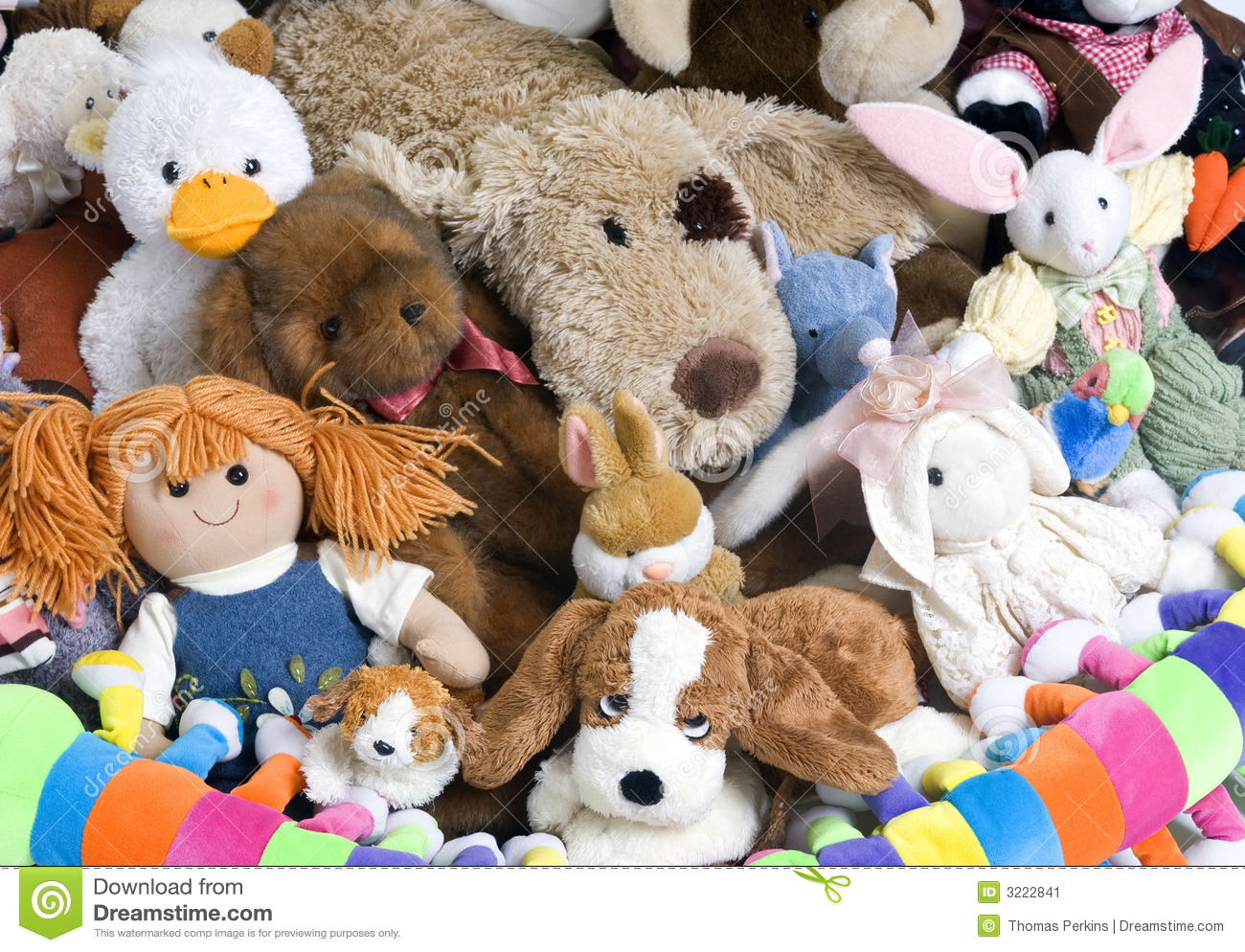 Pile Of Stuffed Animials For A Childs Room