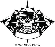 Skull And Ships   The Vector Image Of Piracy Skull And Ships