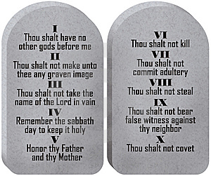 Stock Photography  Ten Commandments Tablets By Clarsen55