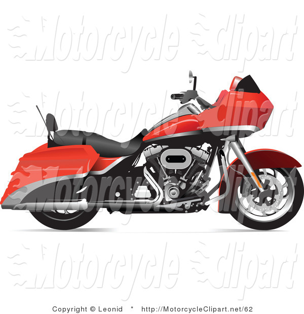 Transportation Clipart Of A Red Motorcycle Motorcycle Clip Art Leonid
