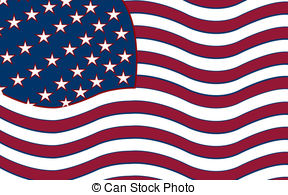 United States Stylized Flag Abstract Vector Art   