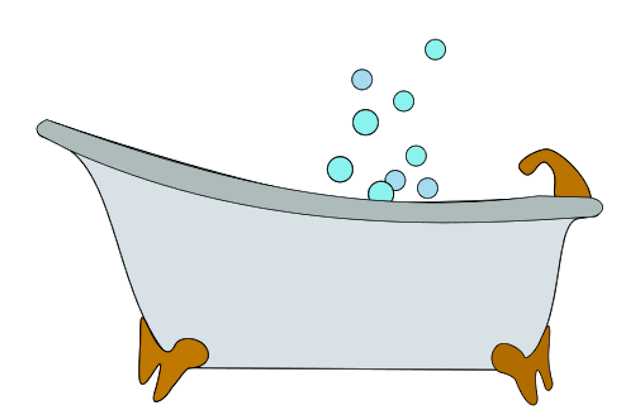 Bath Tub And Bubbles