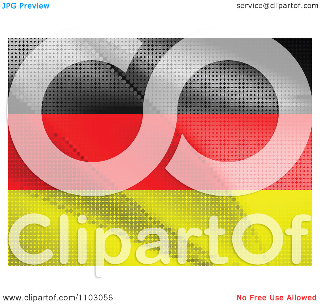 Clipart German Flag Made Of Dots   Royalty Free Vector Illustration By