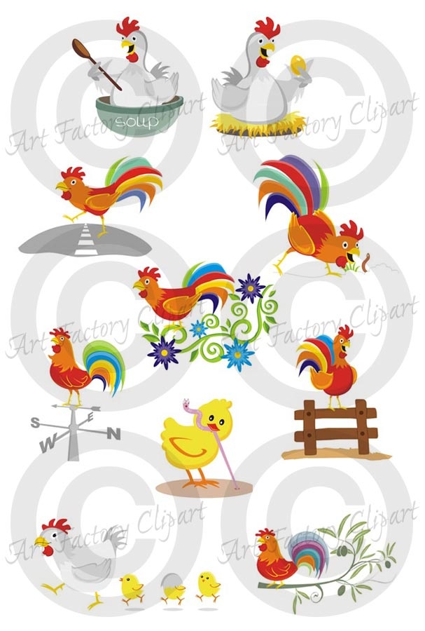 Country Chickens   Embroidery Clipart   Pinterest
