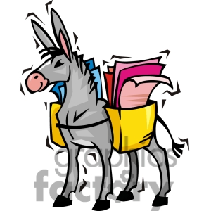 Democratic Donkey Voting Ballot Clipart Image Picture Art   385756