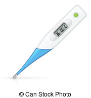 Digital Thermometer   Illustration Of Digital Thermometer