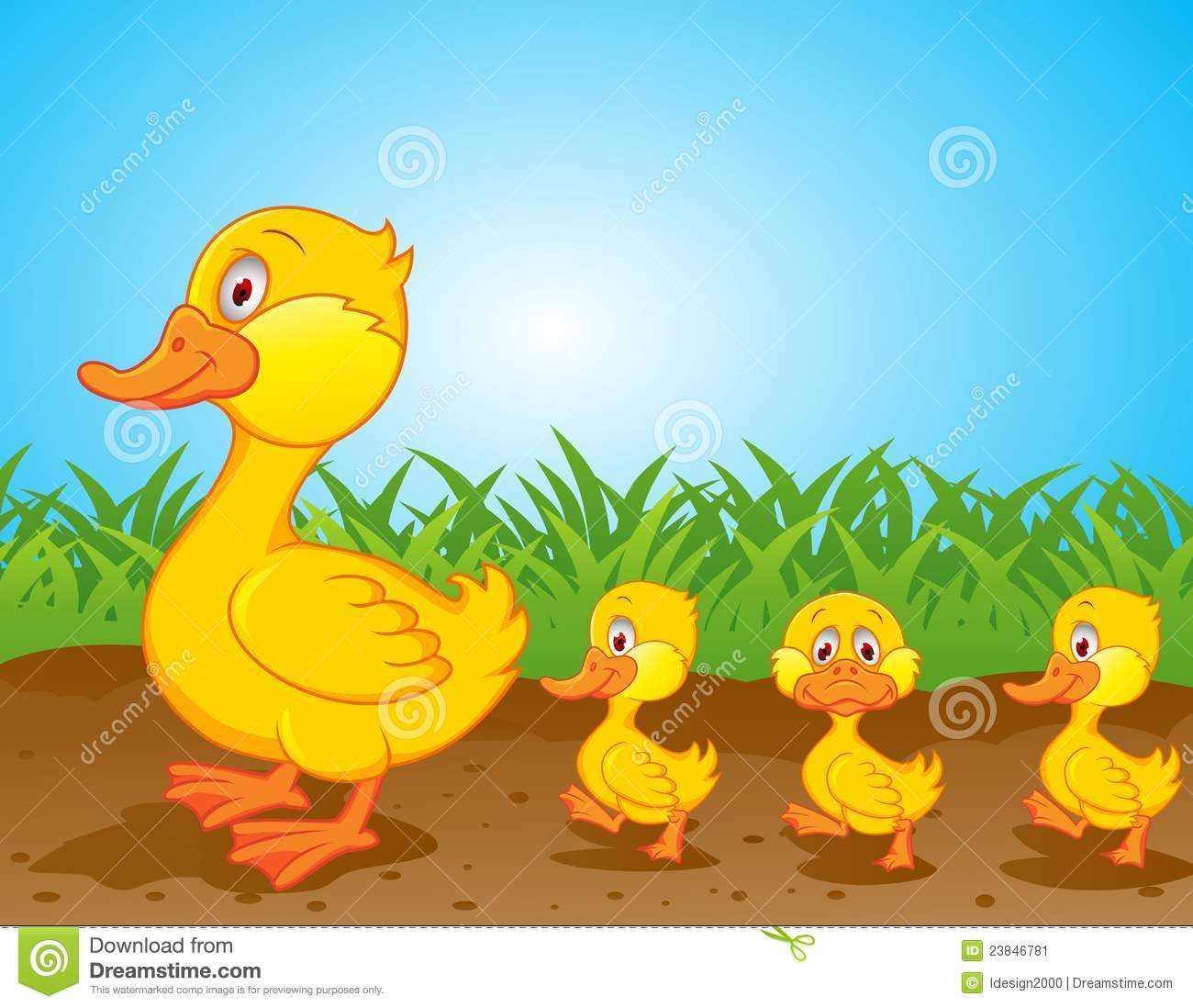 Duck Family Cartoon 23846781 Jpg