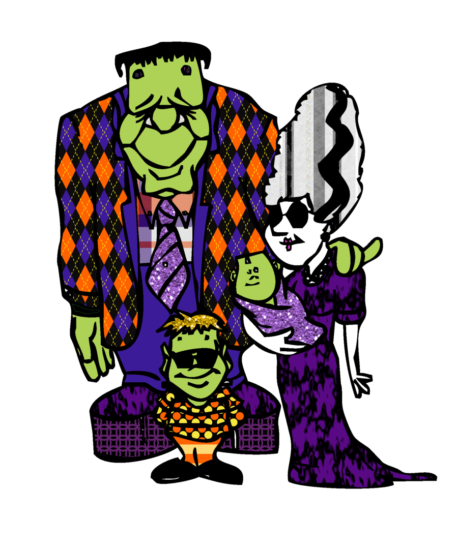 Frankenstein Clipart Dibujo De La Familia