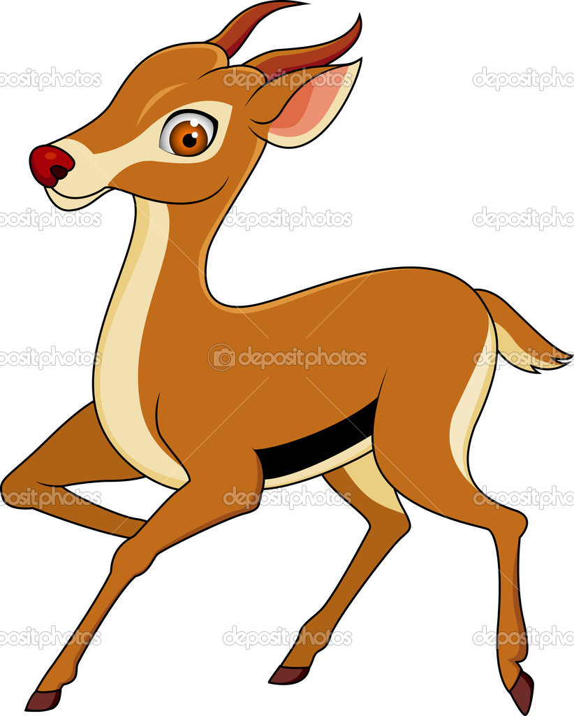 Gazelle Cartoon   Stock Vector   Idesign2000  10351597