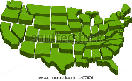 Individual States Clipart Separate Individual States