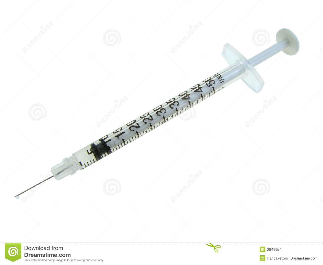 Isolated Insulin Syringe Stock Images   Image  2949954