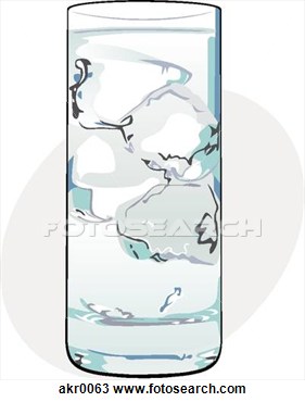Of Glass Of Ice Water Akr0063   Search Clipart Illustration Fine Art