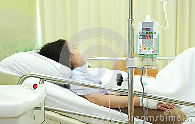 Patient In Hospital Bed Royalty Free Stock Photo   Image  38622585