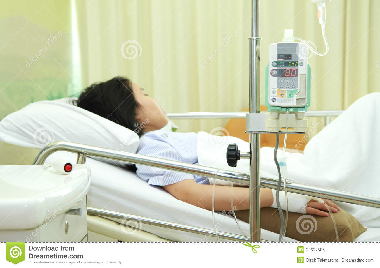 Patient In Hospital Bed Royalty Free Stock Photo   Image  38622585