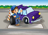 Pick Up Cell Phone Driving Clip Art Texting While Driving Cartoon
