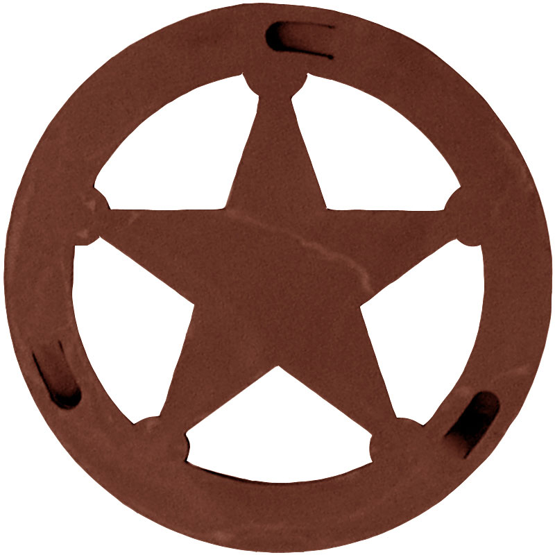 Texas Star Round Trivet By Ironwood Industries   Nc Rustic