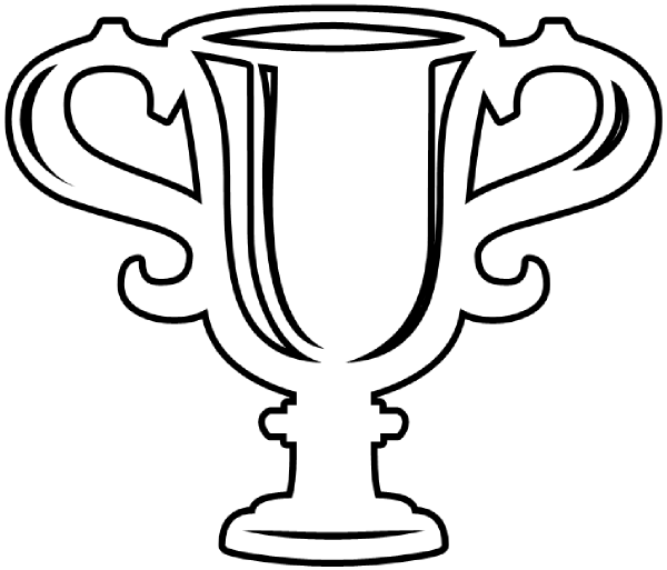 Trophy Outline Clip Art At Clker Com   Vector Clip Art Online Royalty    