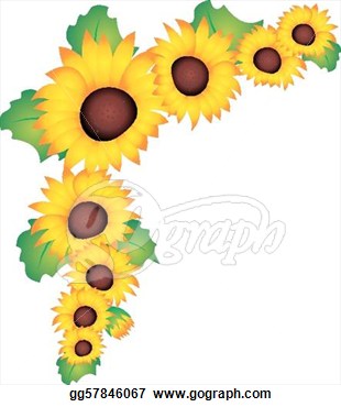 Vector Art   Sunflower Vector  Eps Clipart Gg57846067   Gograph