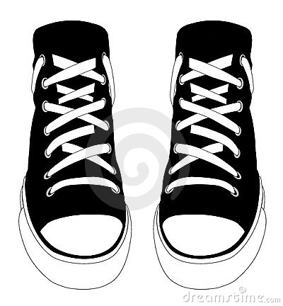 White Converse Clipart Canvas Shoes 10973481 Jpg