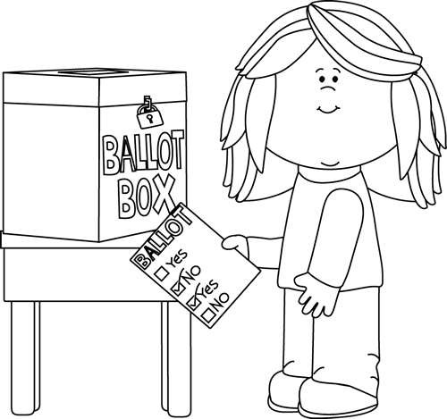 Ballot Box Clipart A Ballot In A Box Clip Art
