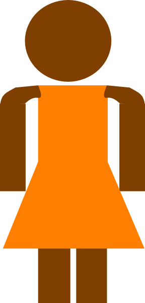 Brown   Orange Female Silhouette Clip Art At Clker Com   Vector Clip    