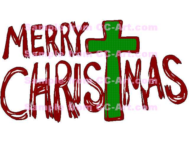 Christmas   Merry Christmas  With The Cross