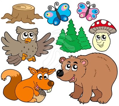 Forest Animals Collection 3 Bear Clipart 86336220