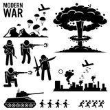 Modern Warfare Nuclear Bomb Soldier Tank Attack Clipart Stock Photos