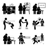Student Learning Various Knowledge Pictogram Clipart Stock Photography