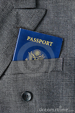 United States Citizenship Passport In Suit Pocket Stock Image   Image