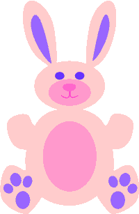 Baby Bunny Clip Art Cute Pink Bunny Graphics For Easter Crafts Or Baby