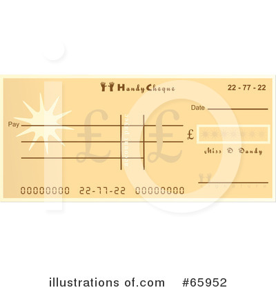 Cheque Clipart  65952   Illustration By Prawny