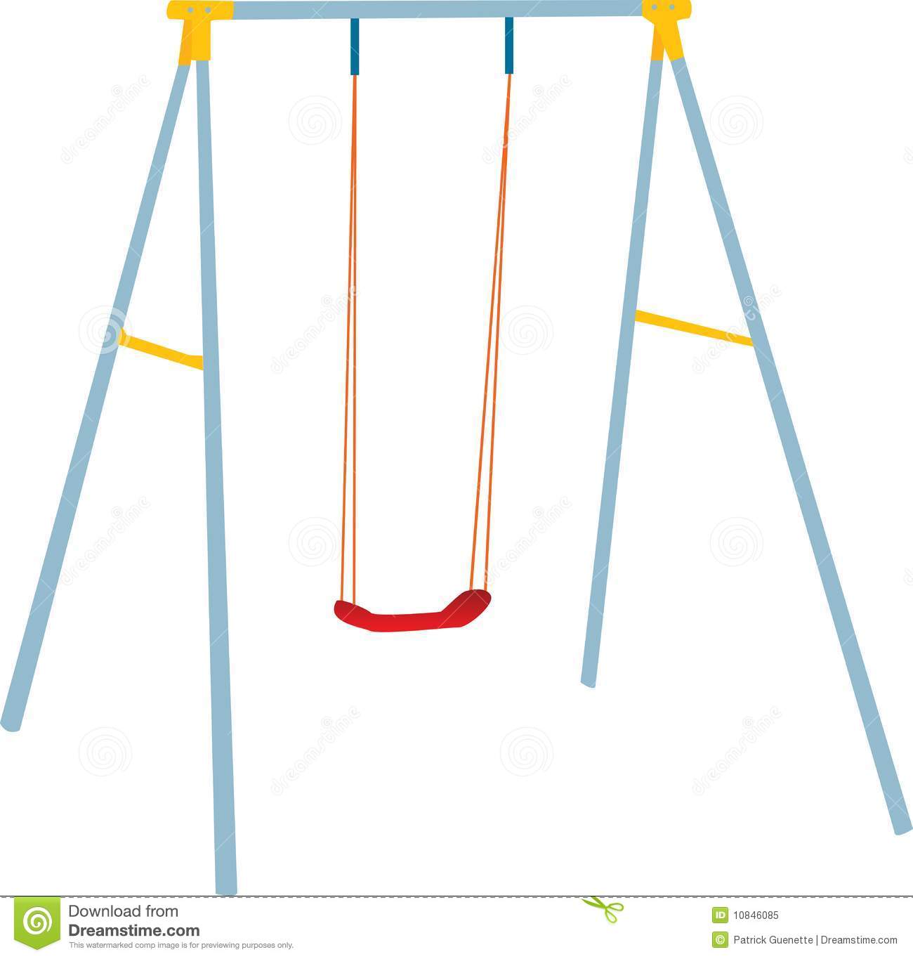 Children Swing Set Outdoor Play  Royalty Free Stock Photo   Image