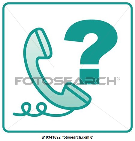 Clipart   Symbols Icons Question Mark Phone Handset Absence Icon