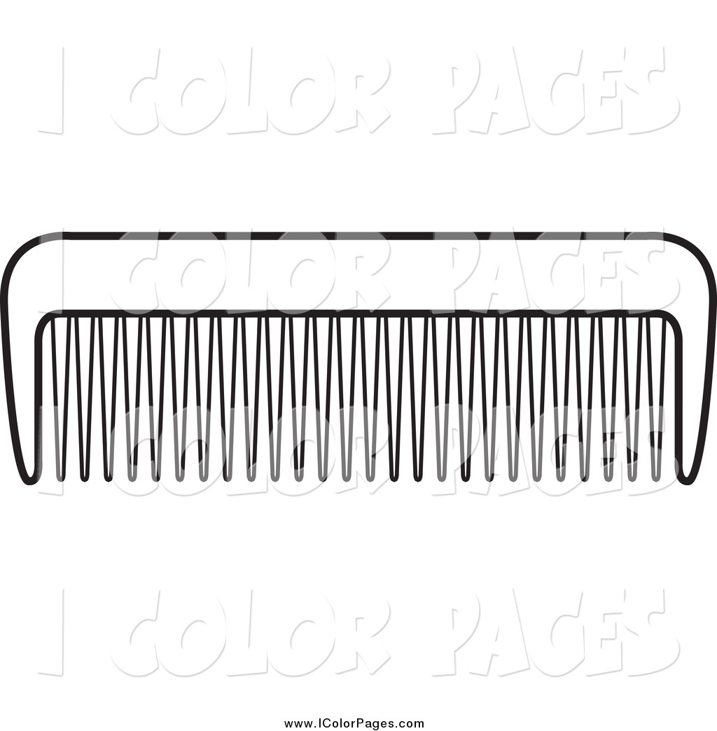Comb Clipart Black And White Of A Black And White Comb