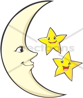 Cute Happy Moon Stars   Clipart Panda   Free Clipart Images