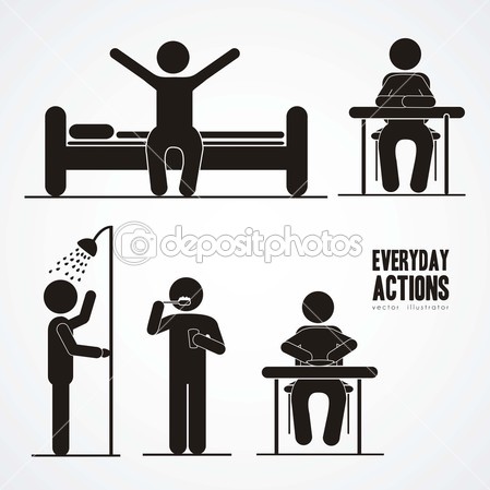 Everyday Activities   Stock Vector   Grgroupstock  12762192