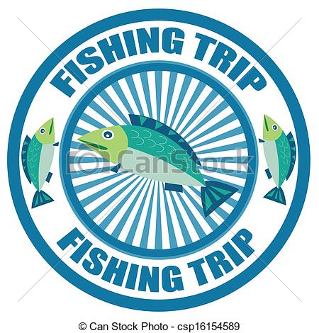 Fishing Tournament Clipart Free Label With Text Fishing Trip