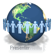 Global Teamwork Holding Hands Powerpoint Animation